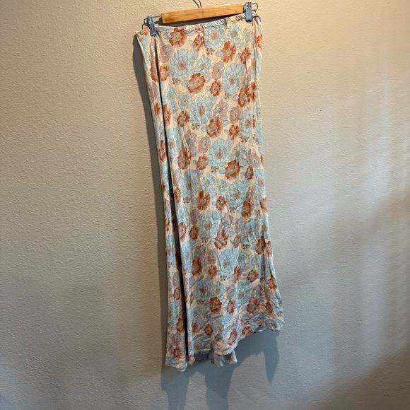 Free People Women Thats A Wrap Printed Skirt Sky Combo Size M - Picture 8 of 8